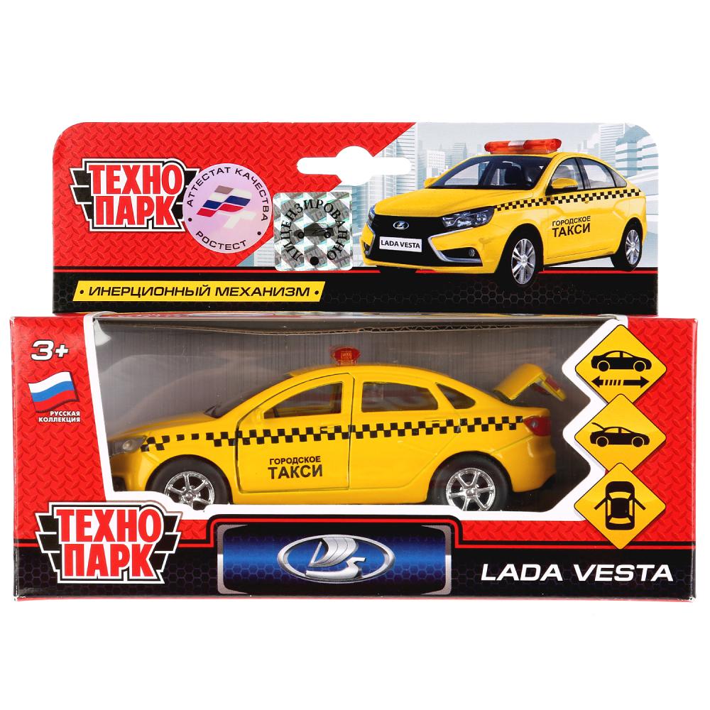 Игрушка Машина Технопарк металл LADA VESTA ТАКСИ, 12 см., двери, баг.,  инерц.ия 8356 - Интернет-магазин «Пересвет»