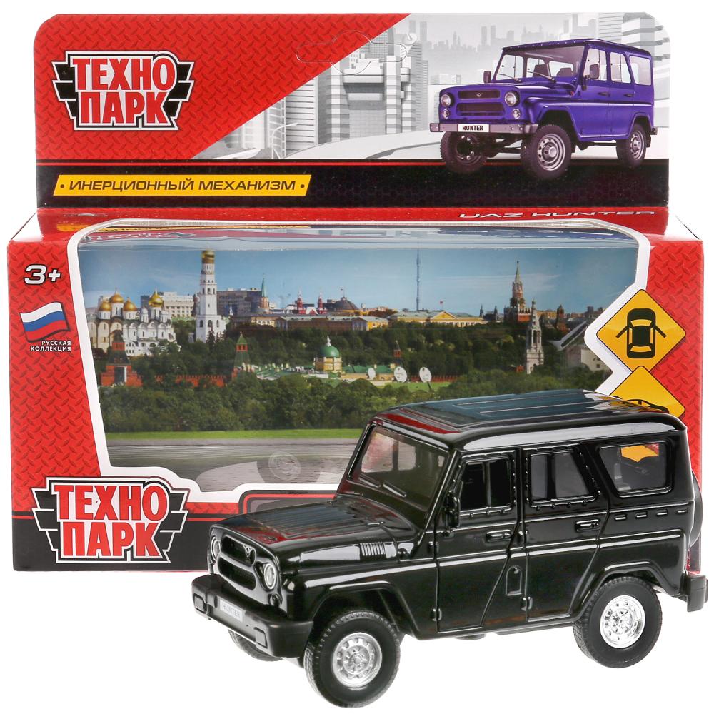 Игрушка Машина Технопарк металл UAZ HUNTER 12 см, двери, багаж, инерция,  черный 9262 - Интернет-магазин «Пересвет»